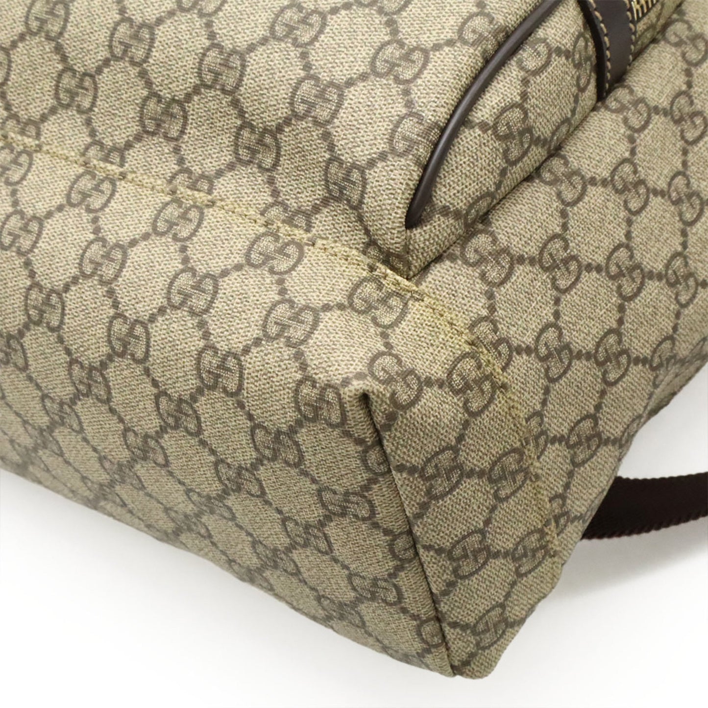Gucci GG Supreme, Beige, Canvas, backpack