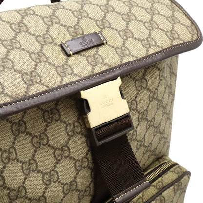 Gucci GG Supreme, Beige, Canvas, backpack