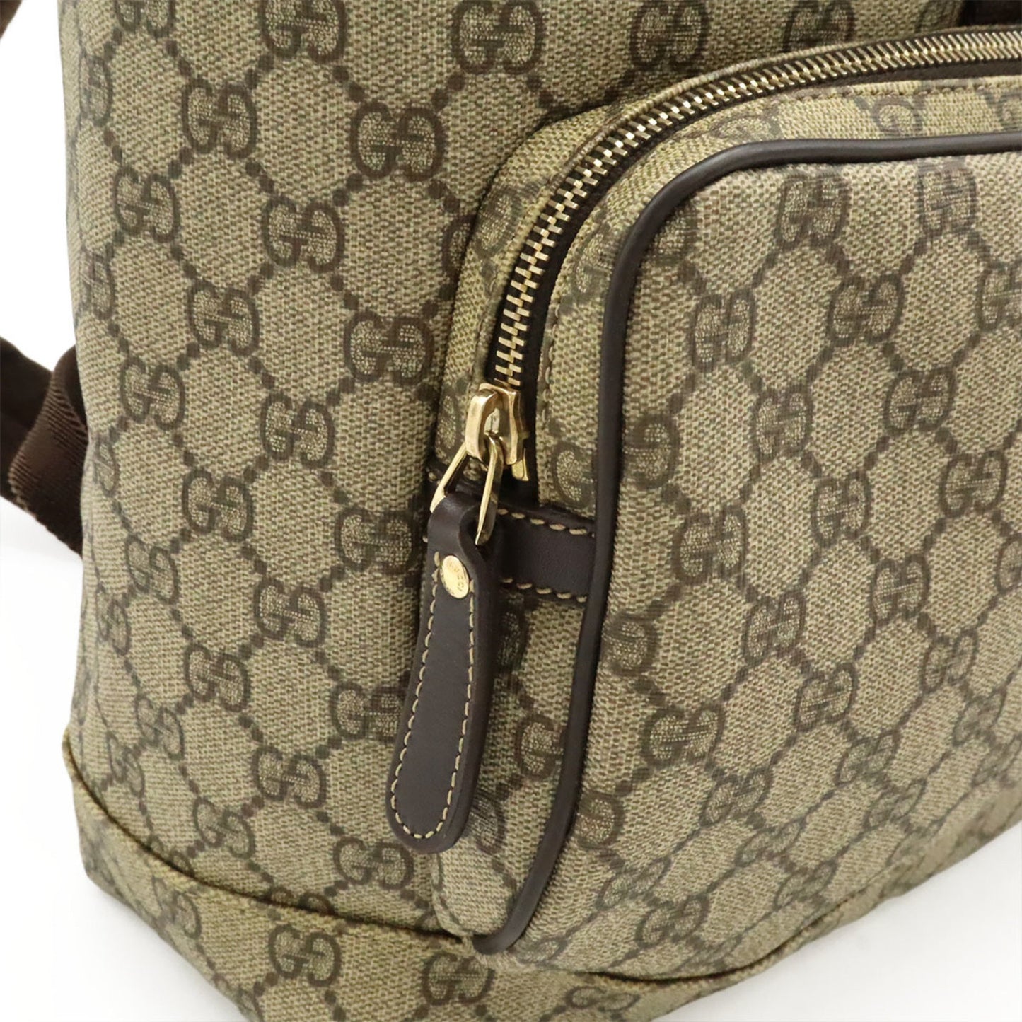 Gucci GG Supreme, Beige, Canvas, backpack