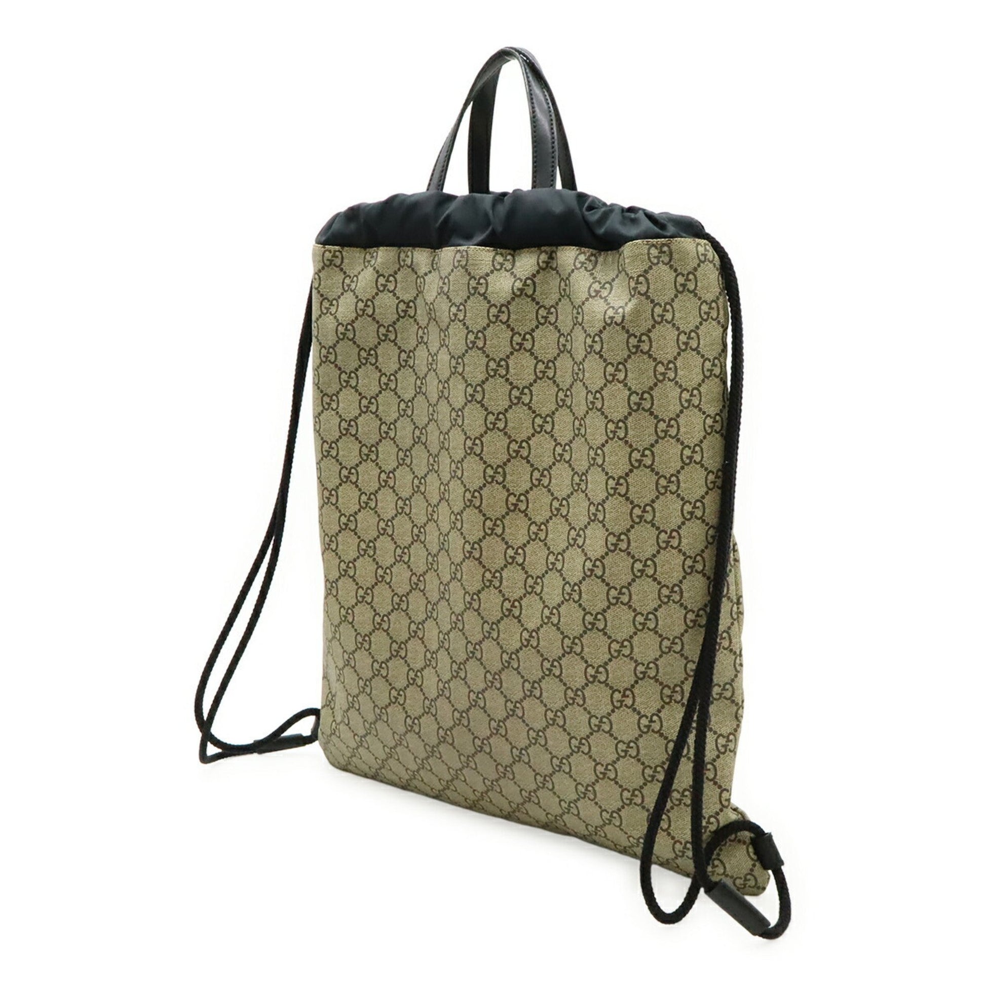 Gucci GG Supreme, Beige, Canvas, backpack