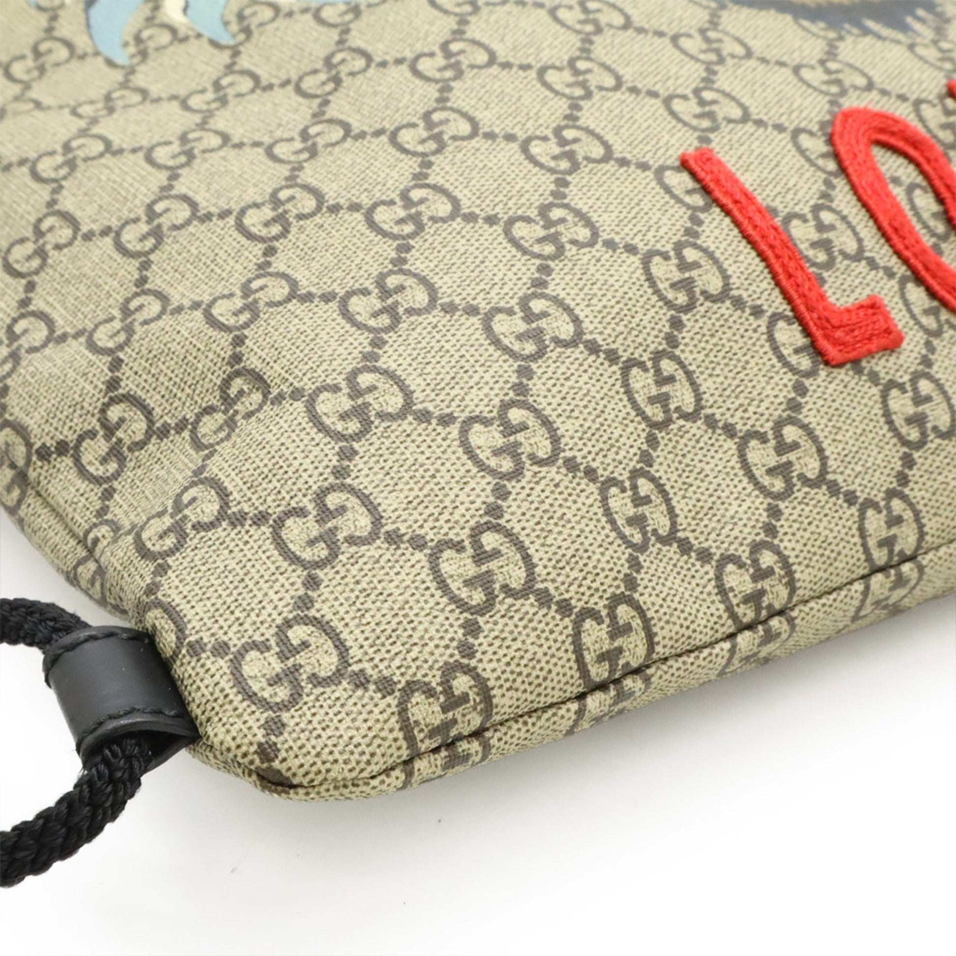 Gucci GG Supreme, Beige, Canvas, backpack