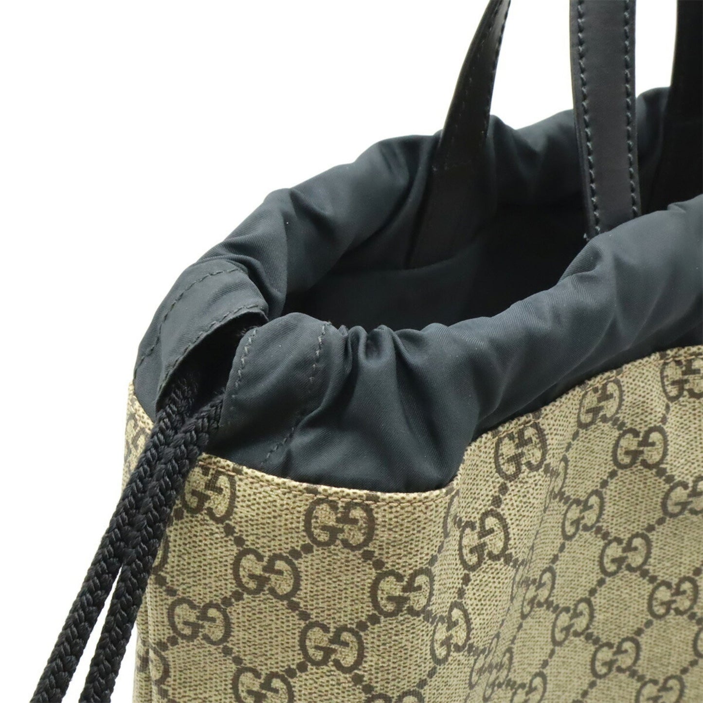 Gucci GG Supreme, Beige, Canvas, backpack