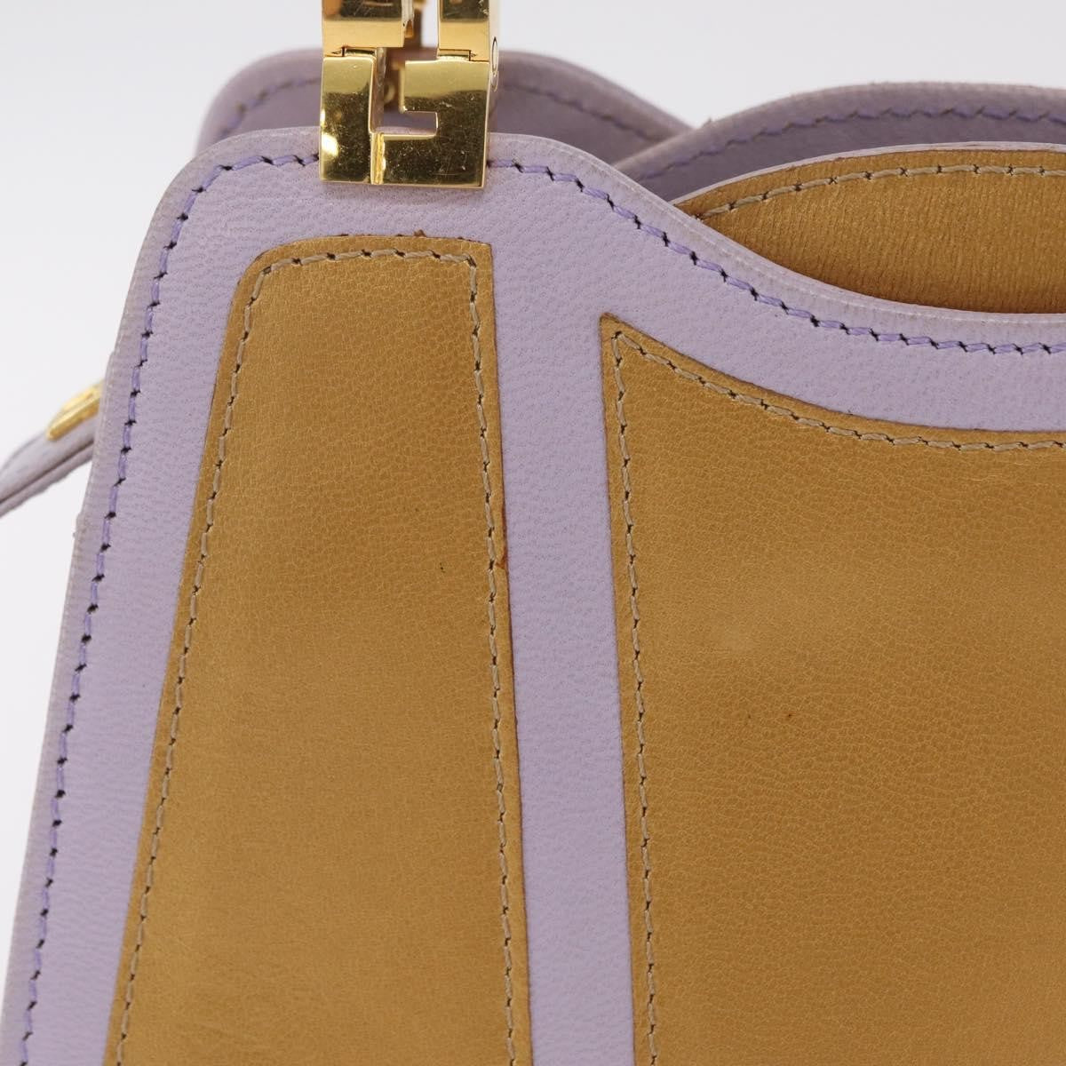 Fendi Handbag cuir, Purple, Leather, Handbag