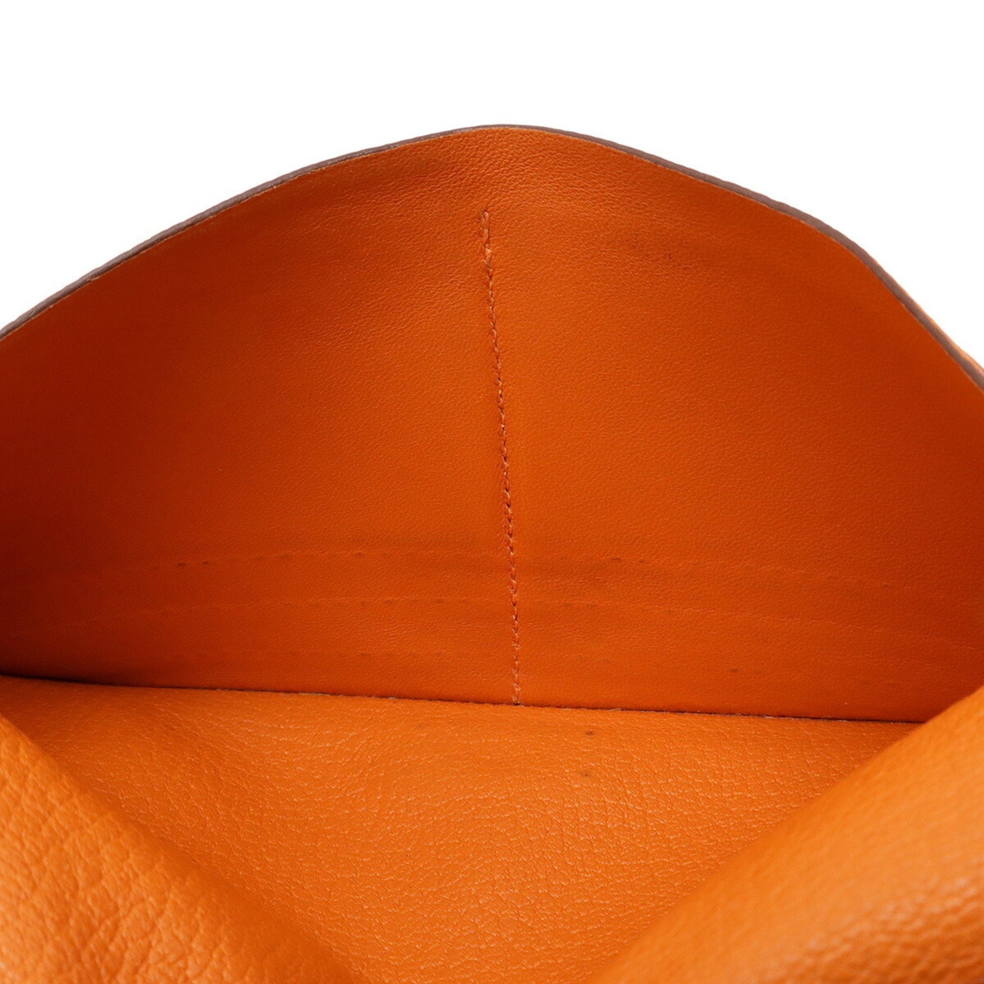 Hermès Kelly, Orange, Leather, wallet