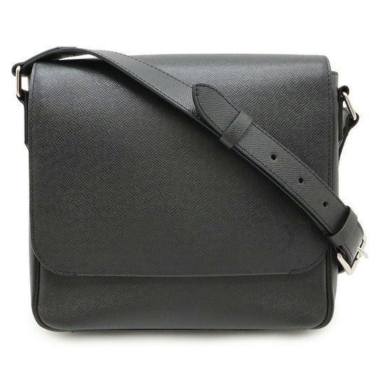 Louis Vuitton Roman, Black, Leather, shoulder