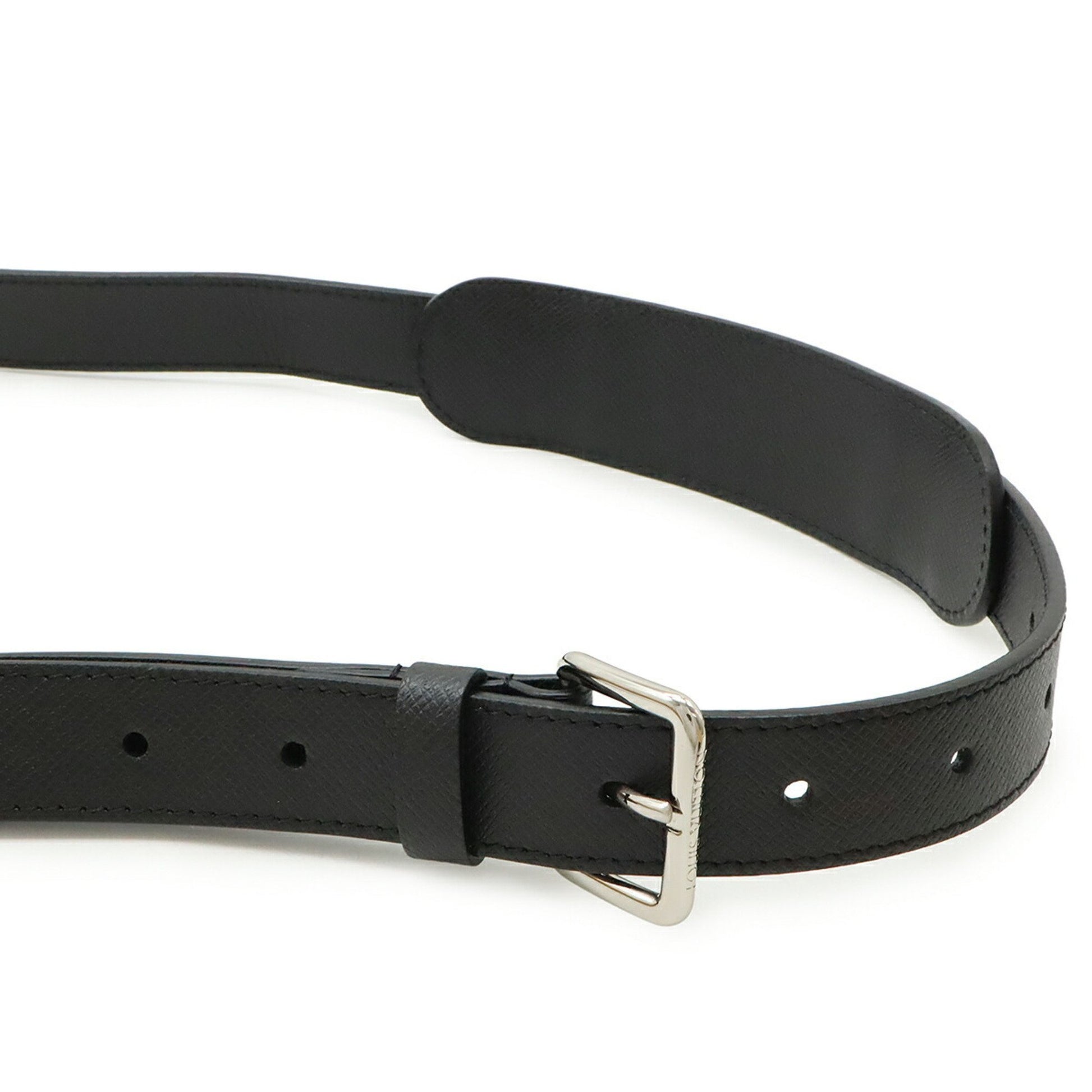 Louis Vuitton Roman, Black, Leather, shoulder