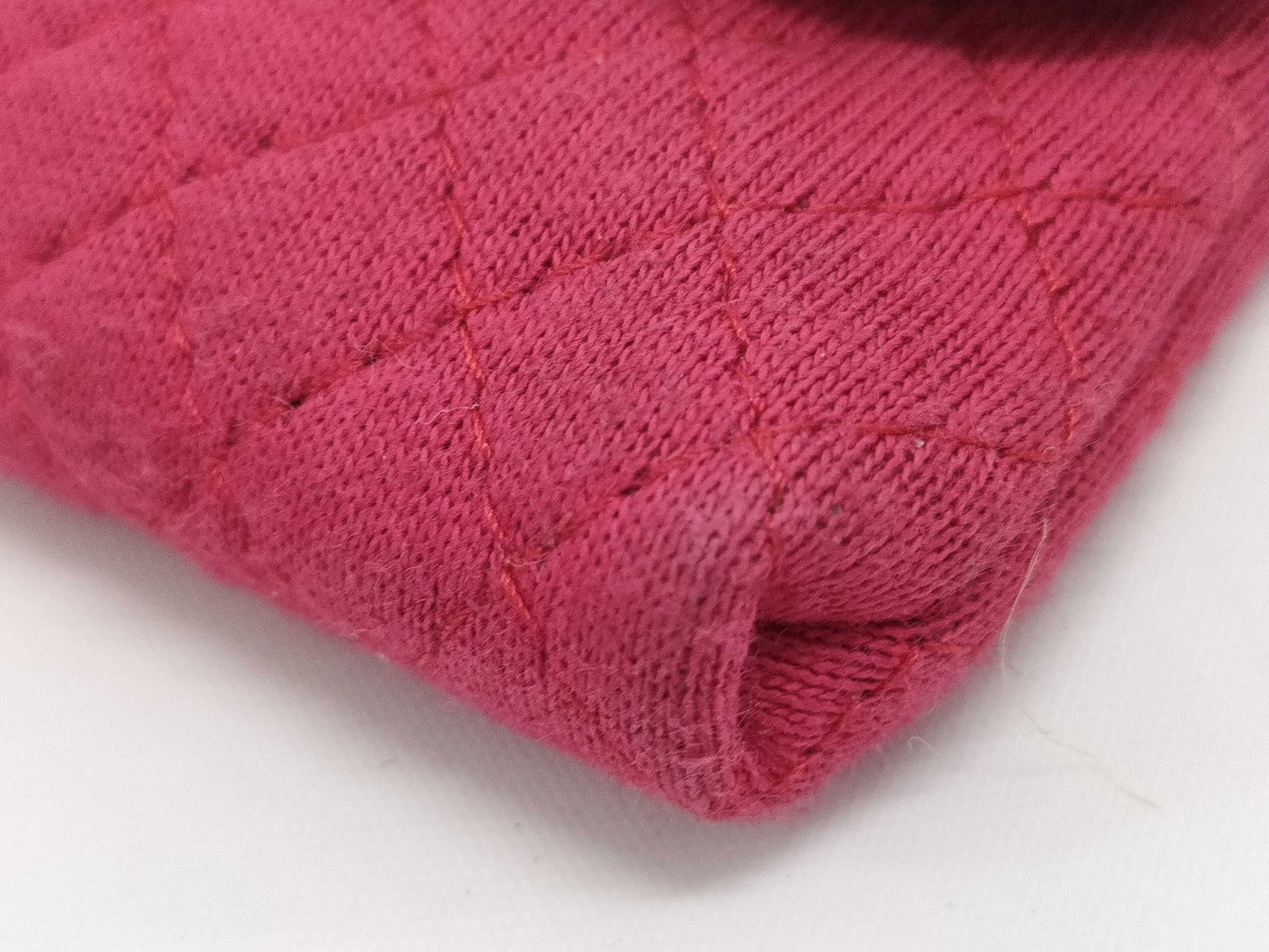 Chanel Classic Flap Card Holder on Chain Quilted Jersey, BROWN, CANVAS, Card Holders