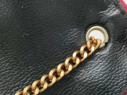 Chanel Classic Flap Card Holder on Chain Quilted Jersey, BROWN, CANVAS, Card Holders