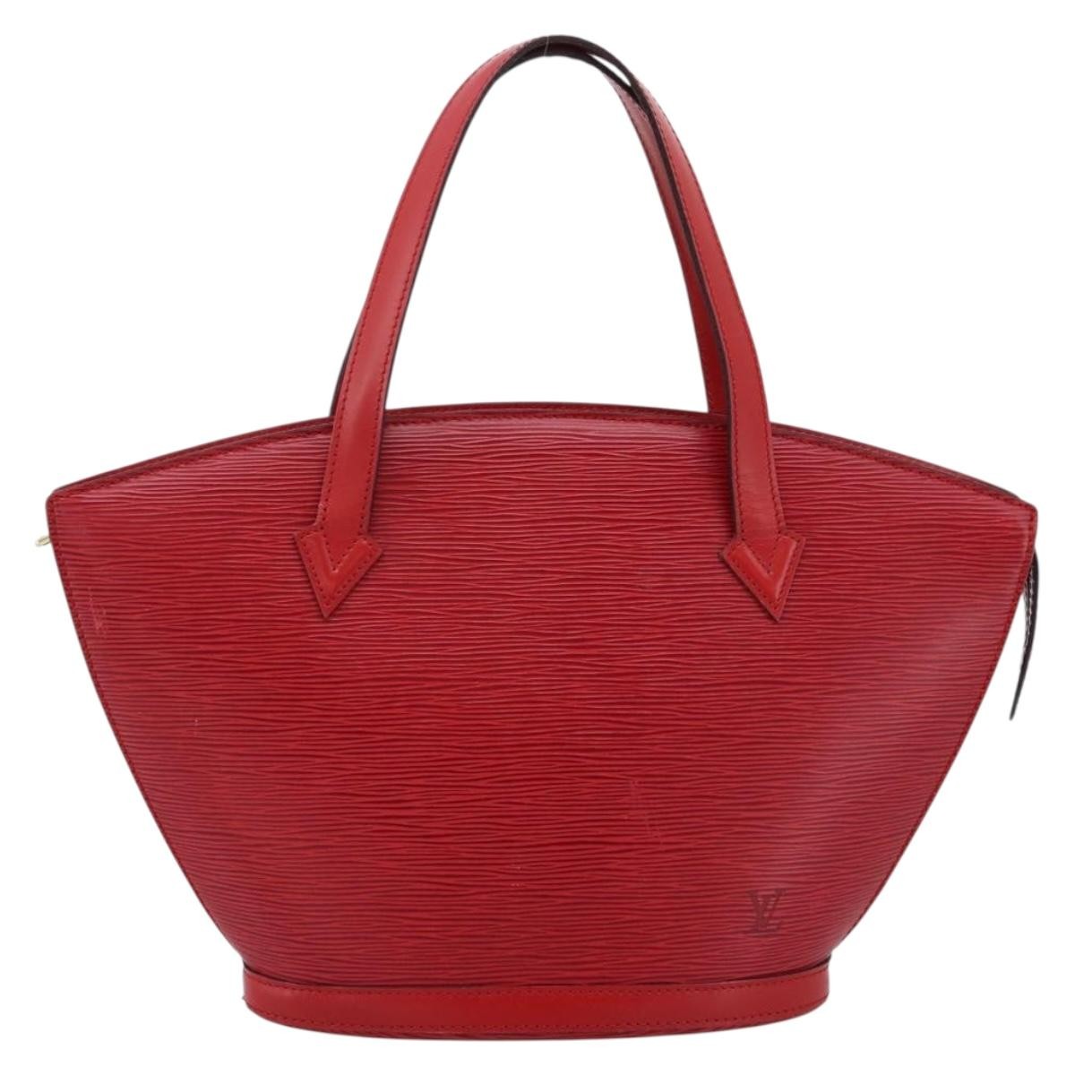Louis Vuitton Saint Jacques Epi Leather, Red, Leather, Handbag
