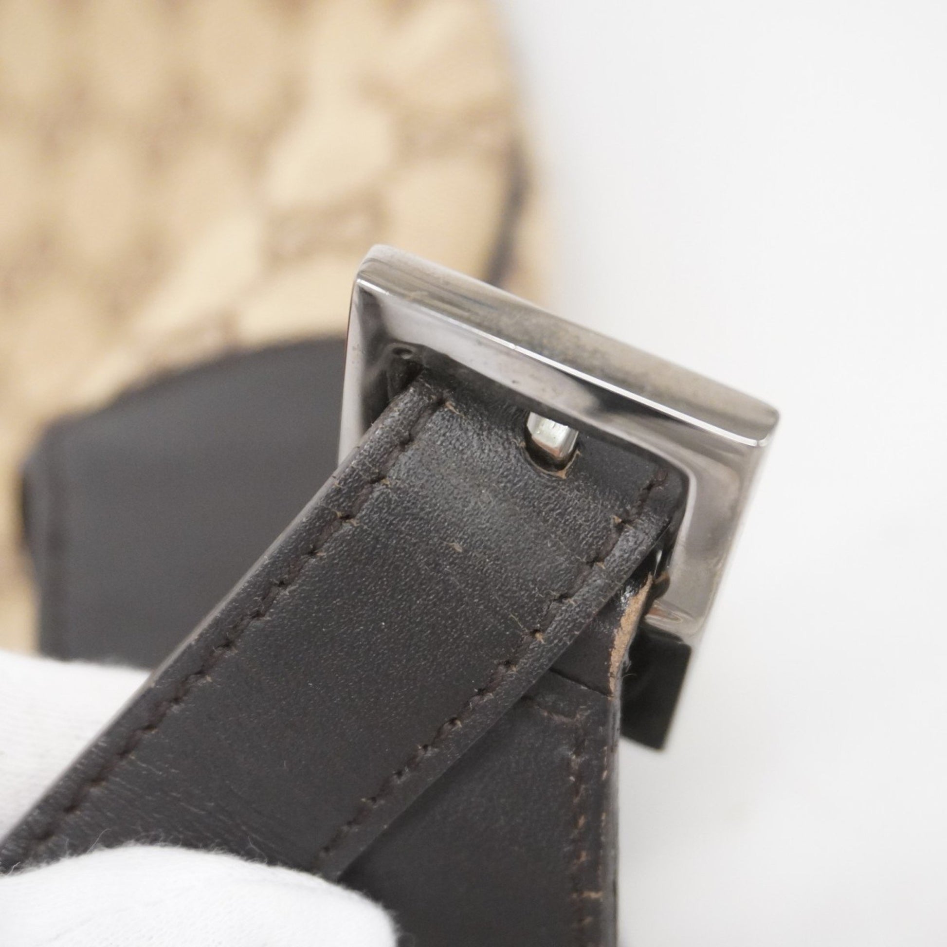 Gucci Jackie, "BEIGE, BROWN", "CANVAS, LEATHER", shoulder
