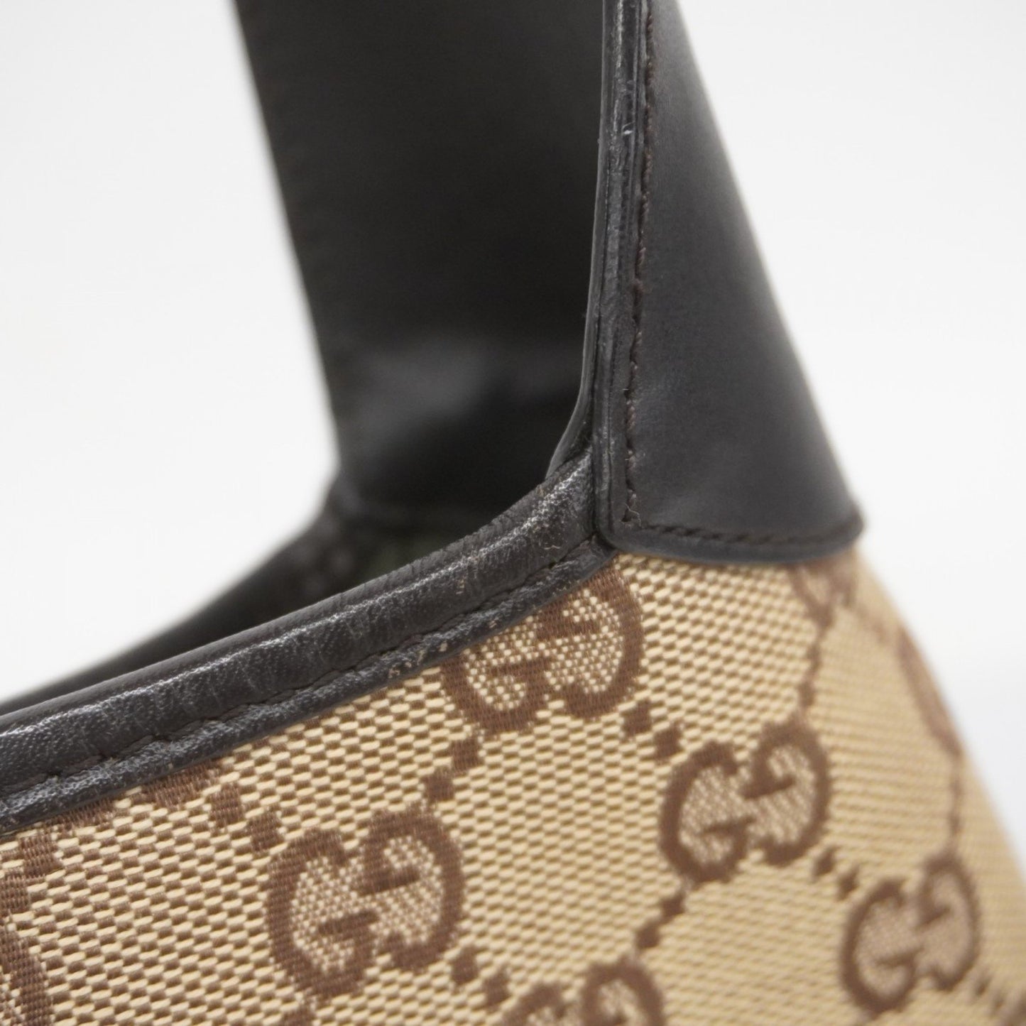 Gucci Jackie, "BEIGE, BROWN", "CANVAS, LEATHER", shoulder