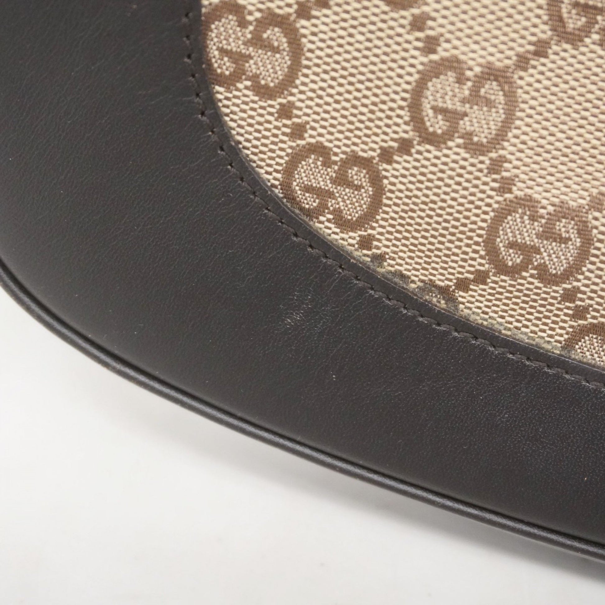 Gucci Jackie, "BEIGE, BROWN", "CANVAS, LEATHER", shoulder