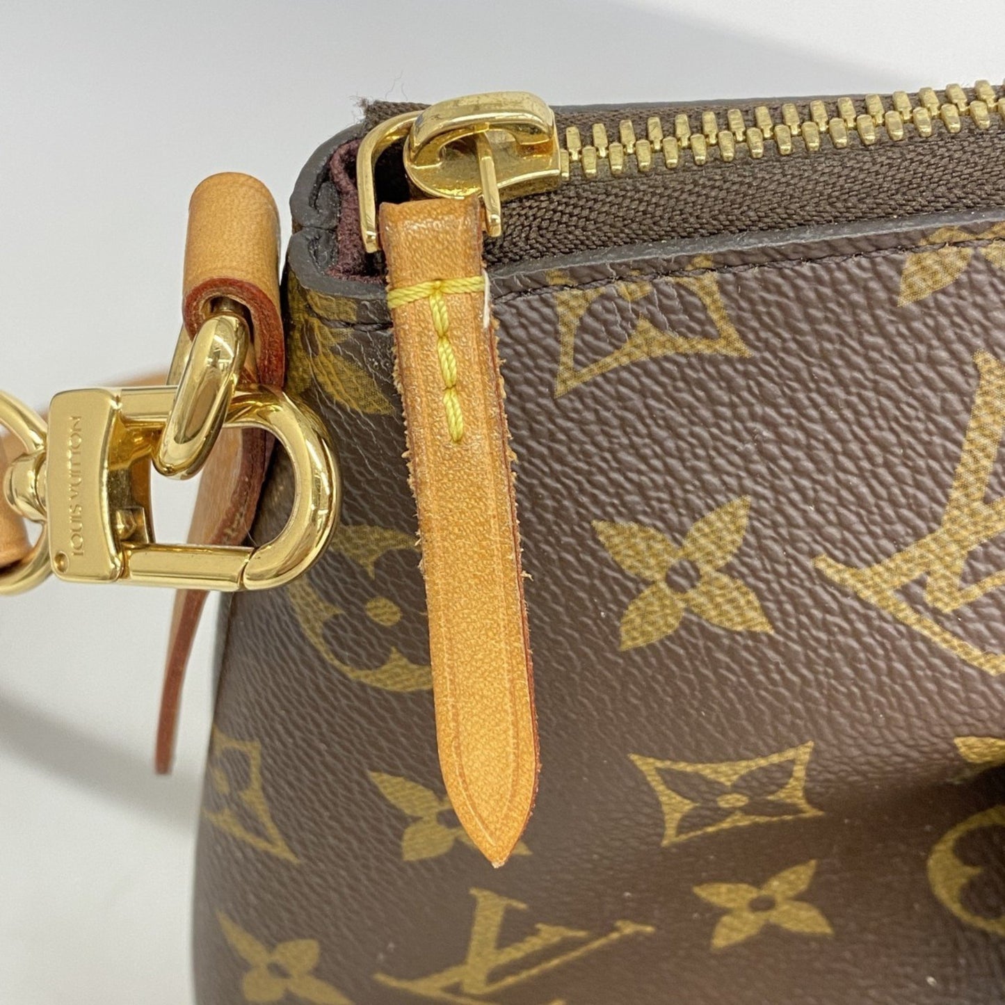 Louis Vuitton Turenne MM, Brown, Canvas, handbag