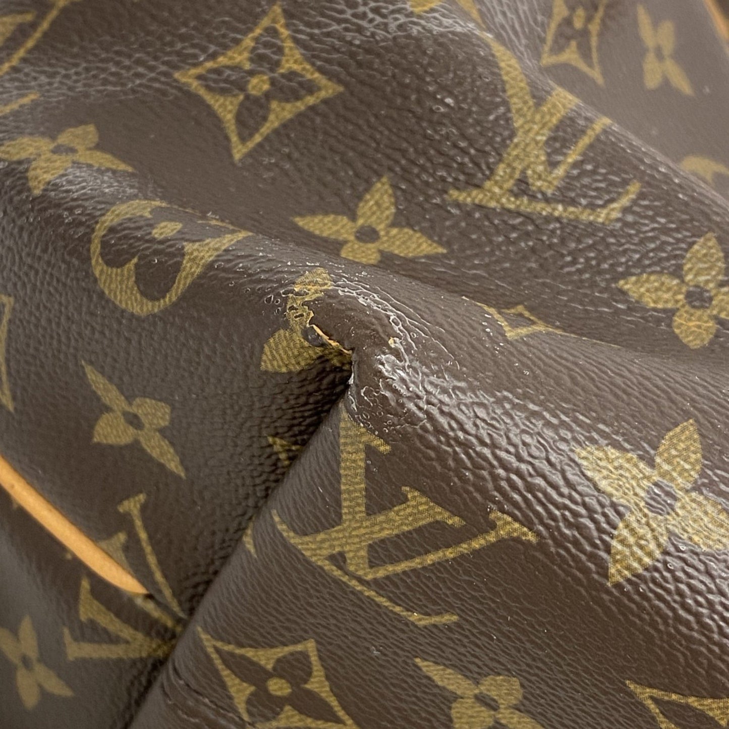 Louis Vuitton Turenne MM, Brown, Canvas, handbag