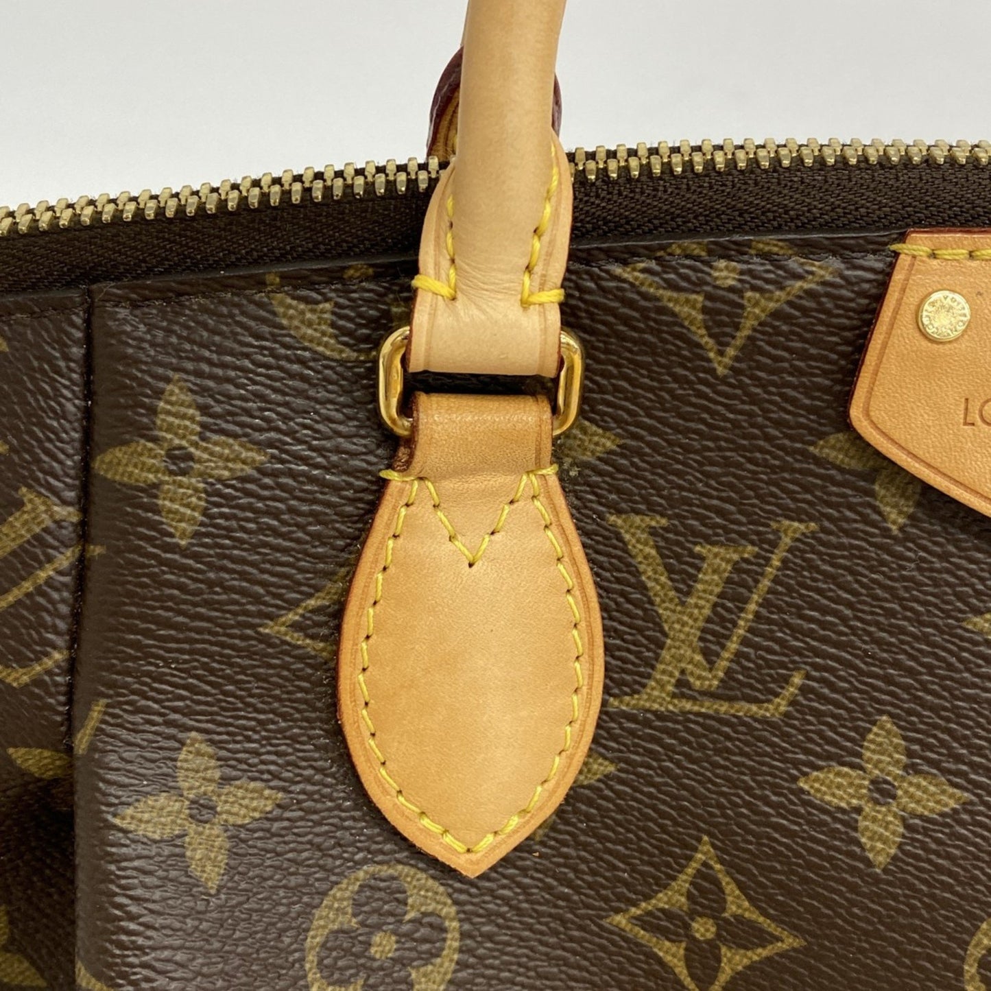 Louis Vuitton Turenne MM, Brown, Canvas, handbag
