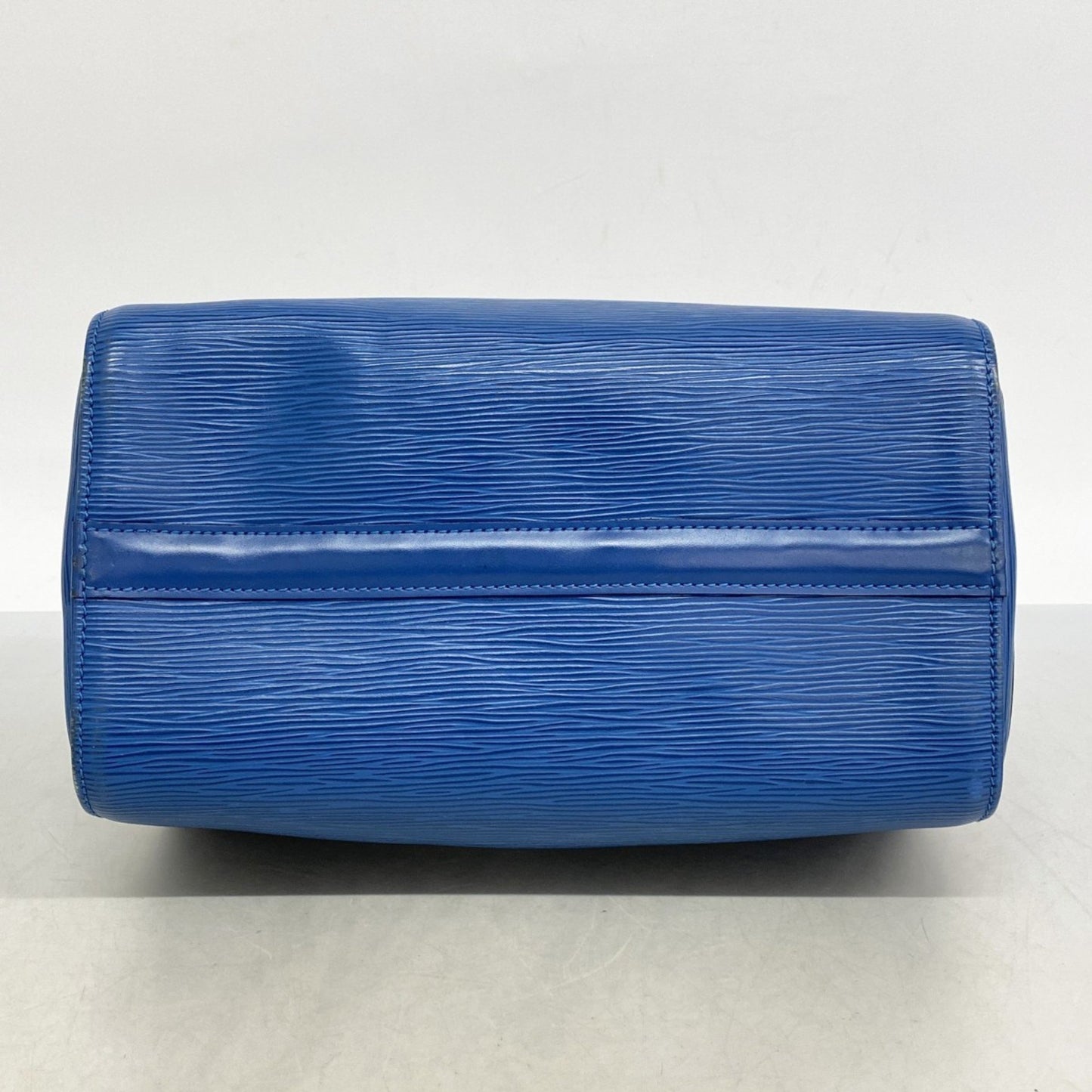 Louis Vuitton Speedy, Blue, Leather, handbag