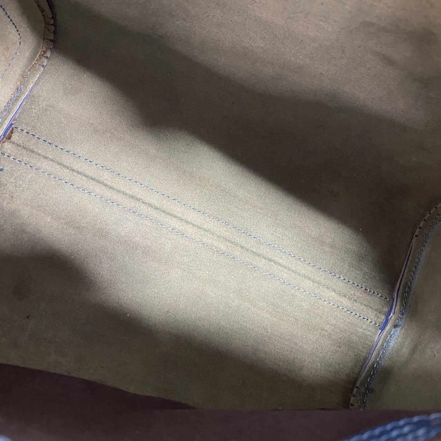 Louis Vuitton Speedy, Blue, Leather, handbag