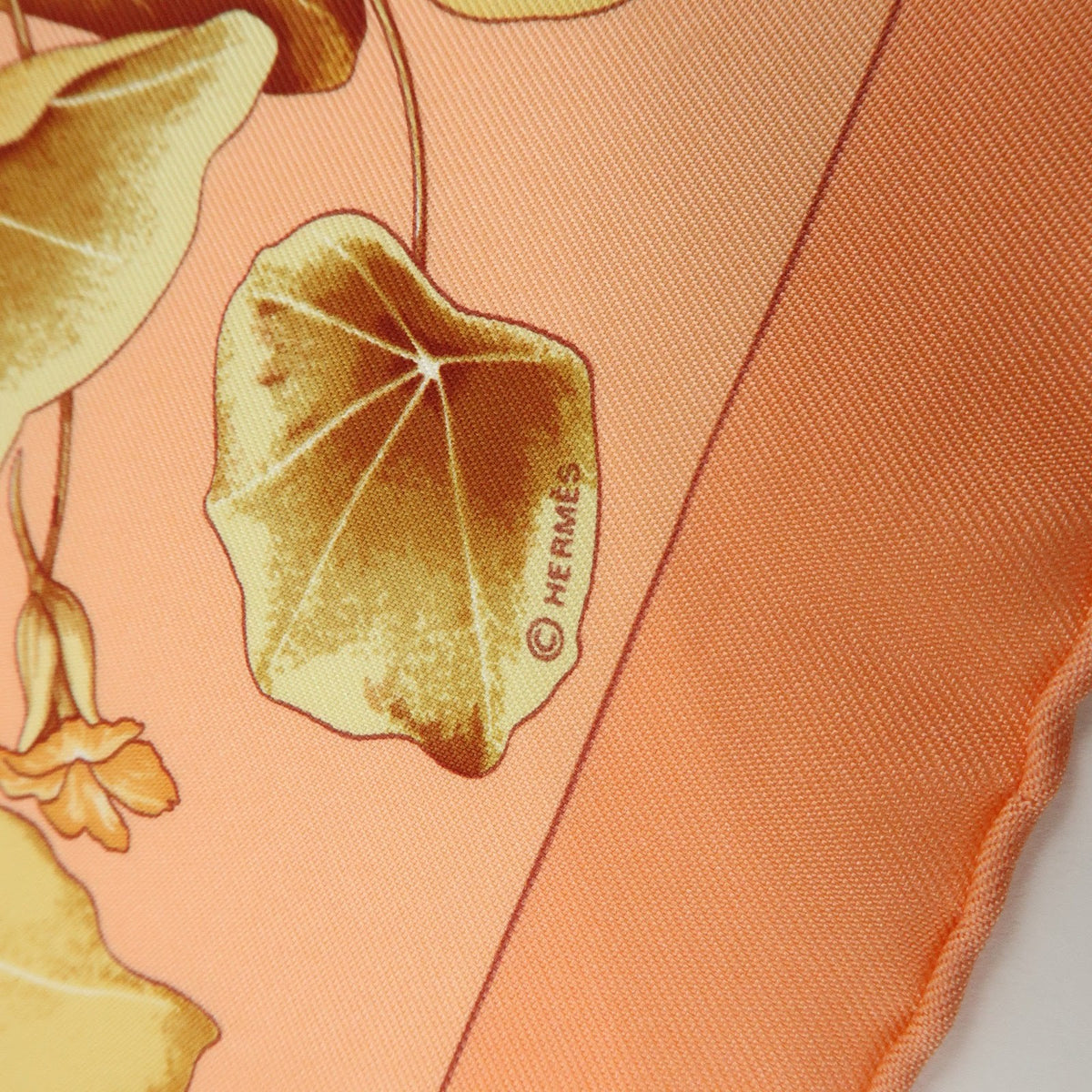 Hermes Carré 45 Les Capucines 100% Silk, Multicolour, Silk, Scarf