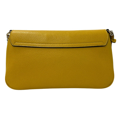 Gucci Interlocking G, Yellow, Leather, shoulder
