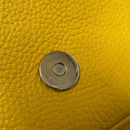 Gucci Interlocking G, Yellow, Leather, shoulder