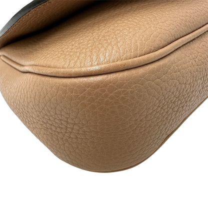 Gucci Interlocking G, Beige, Leather, shoulder