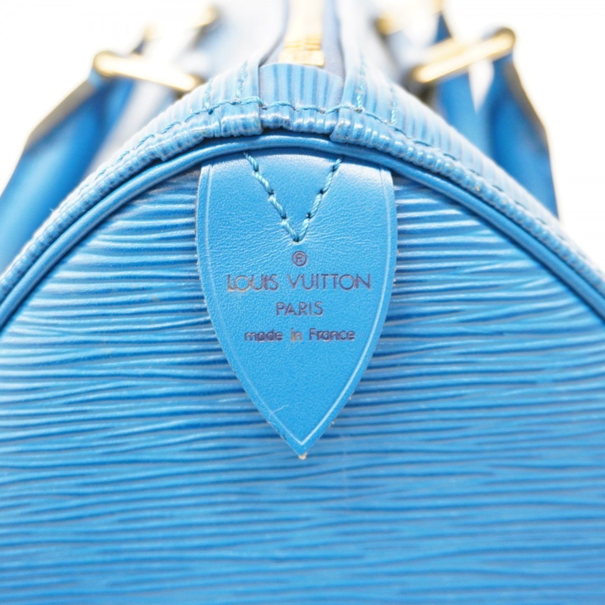 Louis Vuitton Speedy 25, Blue, Leather, handbag