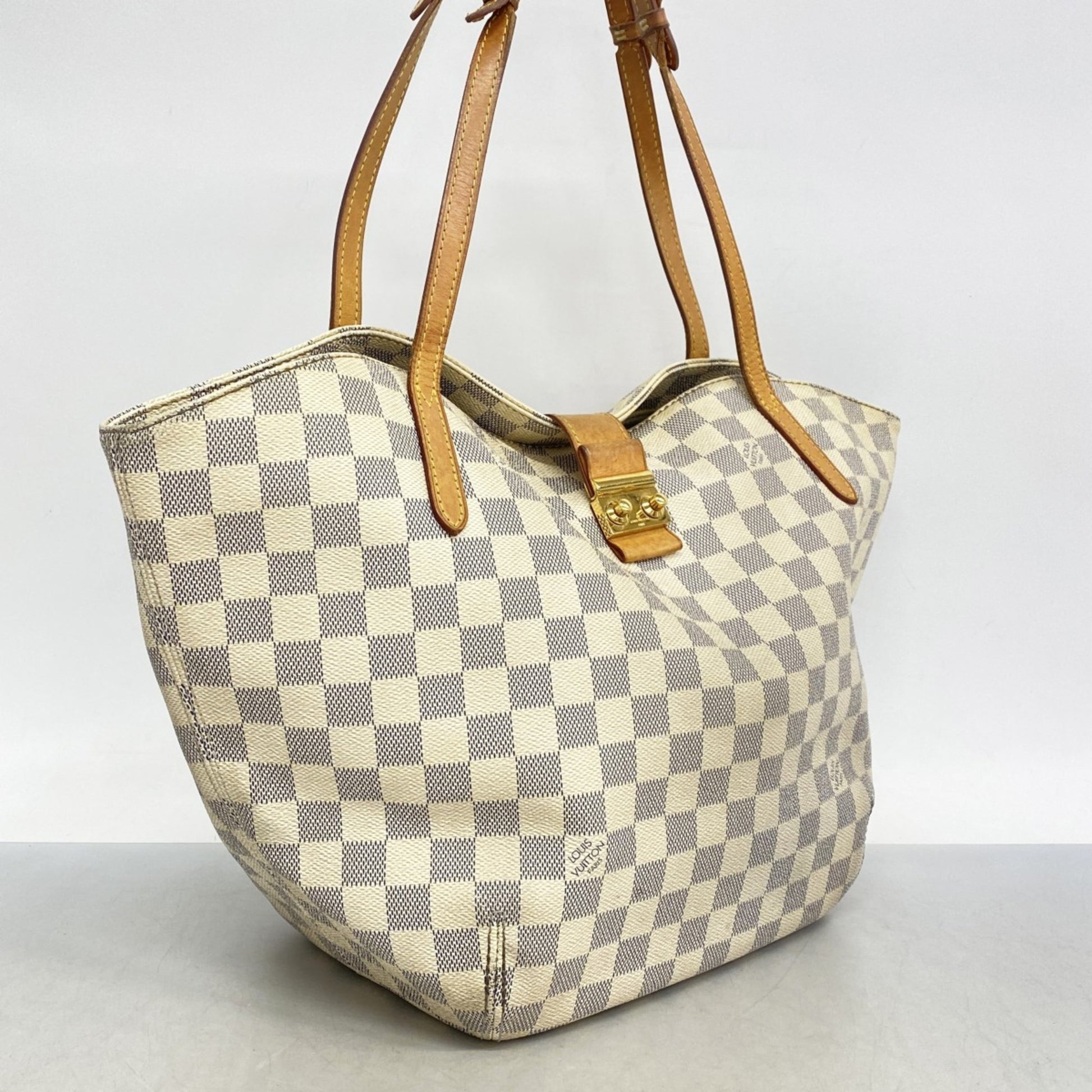 Louis Vuitton Salina Rubis, White, Canvas, tote