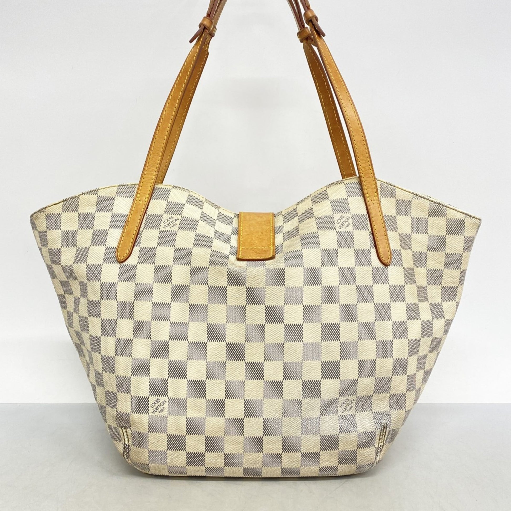 Louis Vuitton Salina Rubis, White, Canvas, tote