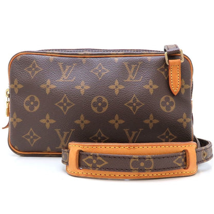 Louis Vuitton Marly, Brown, Canvas, shoulder