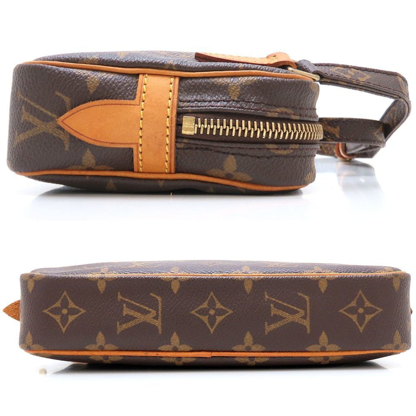 Louis Vuitton Marly, Brown, Canvas, shoulder