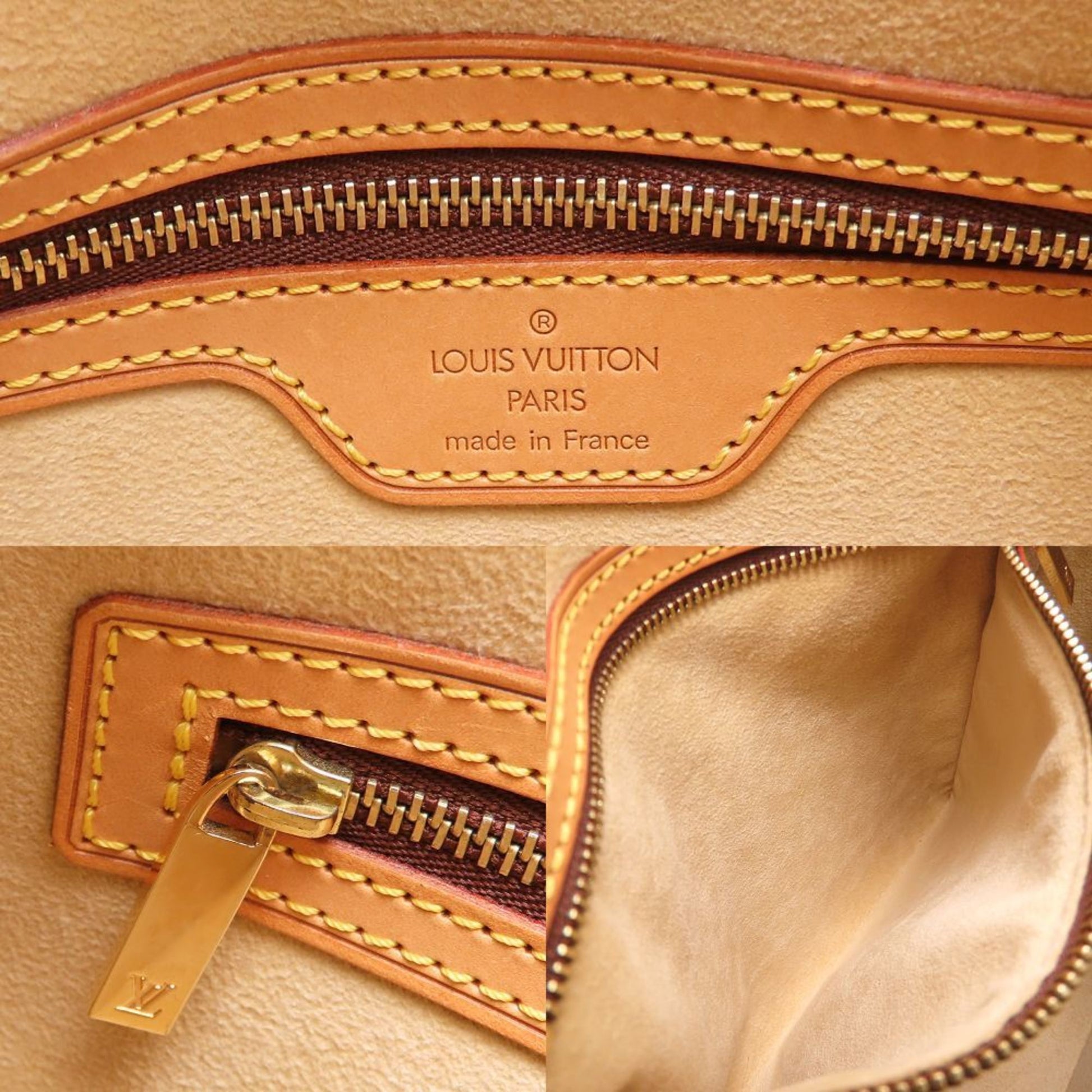 Louis Vuitton Looping MM, Brown, Canvas, shoulder