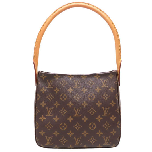 Louis Vuitton Looping MM, Brown, Canvas, shoulder