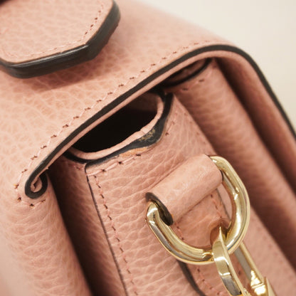 Gucci Interlocking G, Pink, Leather, shoulder