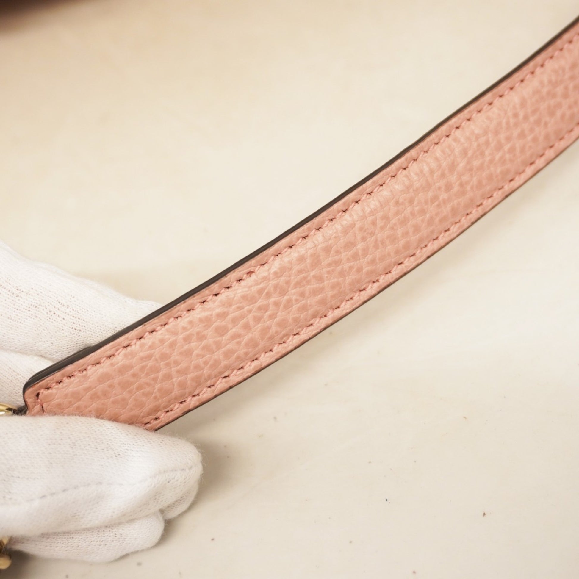 Gucci Interlocking G, Pink, Leather, shoulder