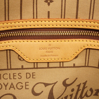 Louis Vuitton Neverfull PM, Brown, Canvas, tote