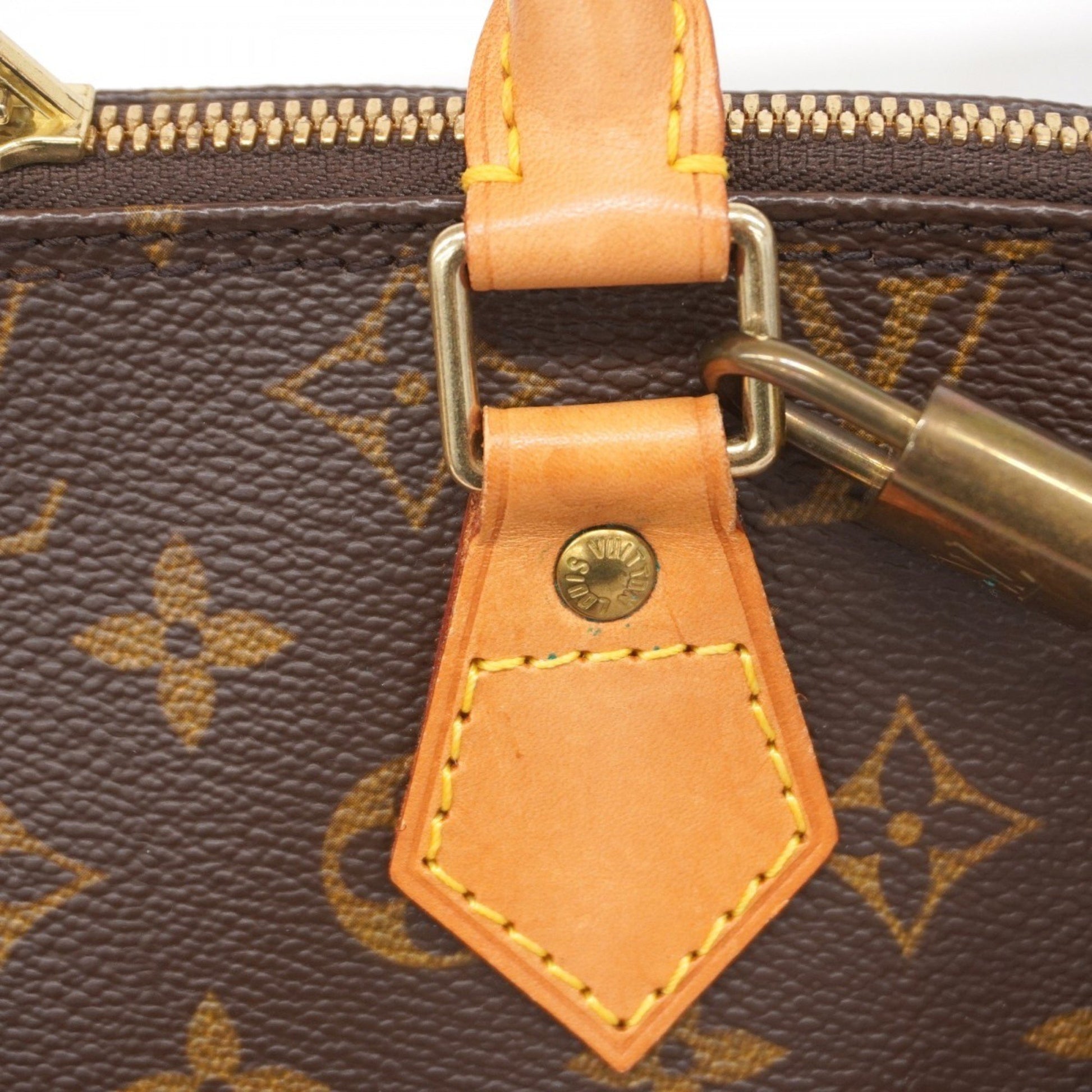 Louis Vuitton Alma, Brown, Canvas, handbag