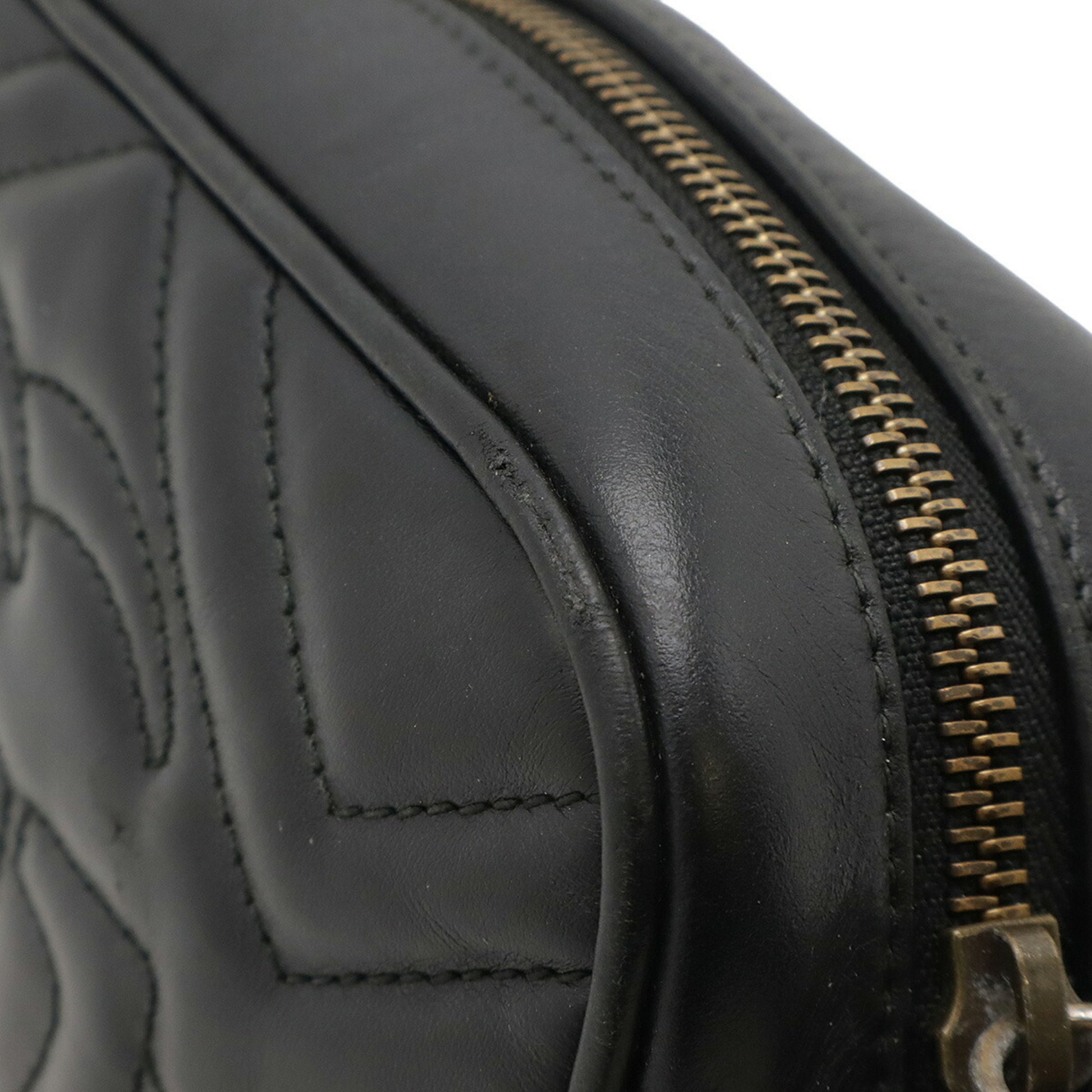 Gucci Marmont, Black, Leather, shoulder