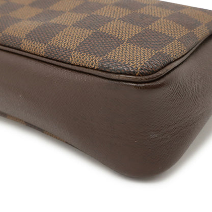 Louis Vuitton Trousse Make Up Bag, Brown, Canvas, clutch