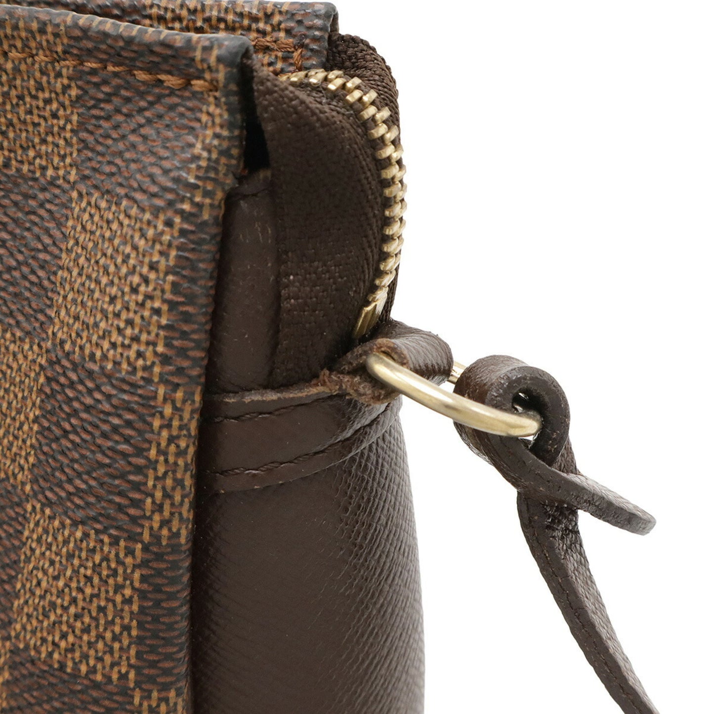 Louis Vuitton Trousse Make Up Bag, Brown, Canvas, clutch