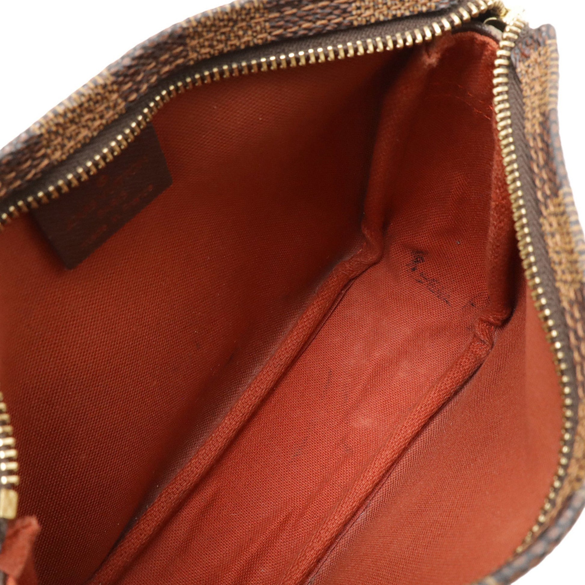 Louis Vuitton Trousse Make Up Bag, Brown, Canvas, clutch