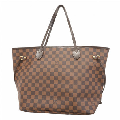 Louis Vuitton Neverfull MM, Brown, Canvas, tote
