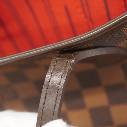 Louis Vuitton Neverfull MM, Brown, Canvas, tote