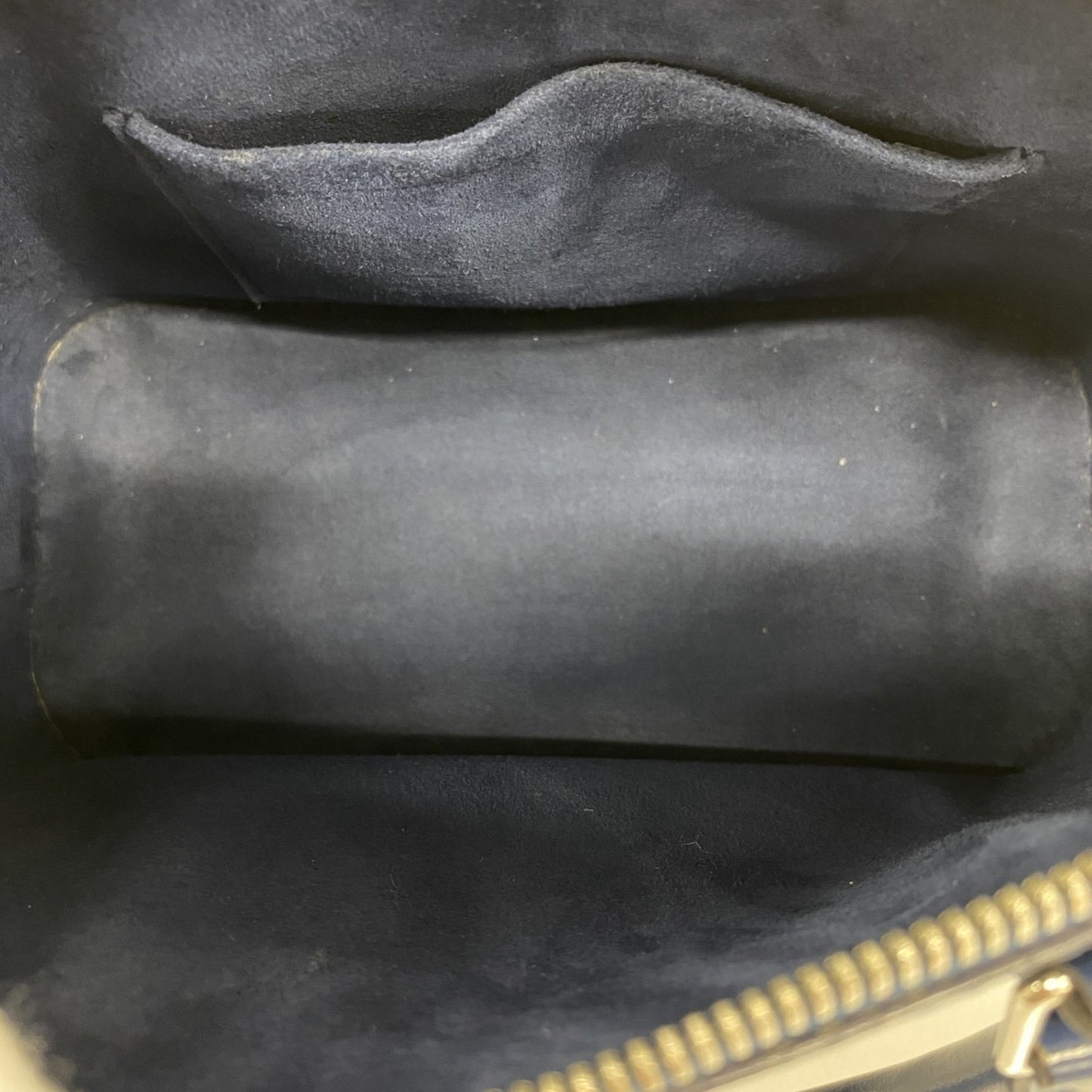 Louis Vuitton Alma BB, Blue, Leather, handbag