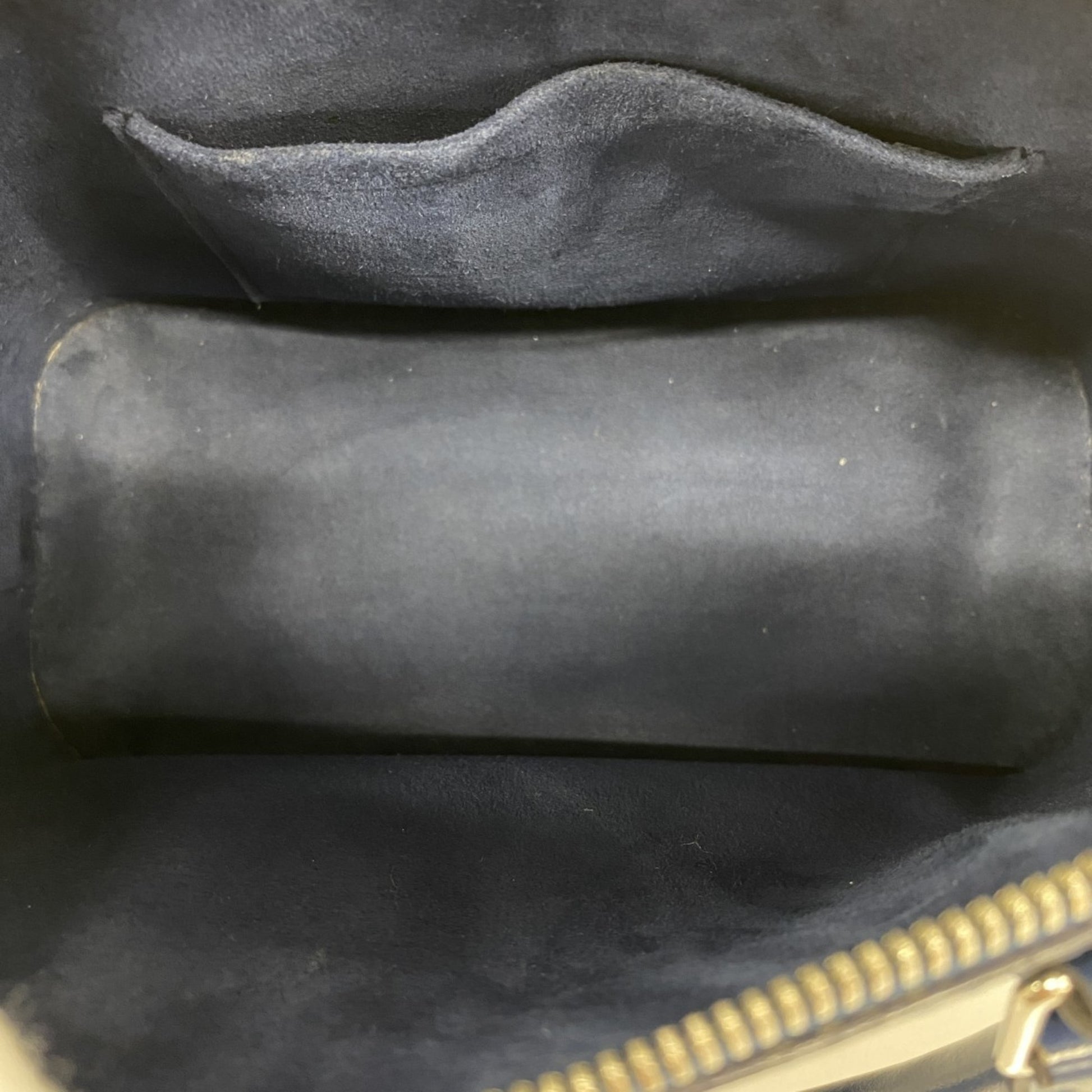 Louis Vuitton Alma BB, Blue, Leather, handbag