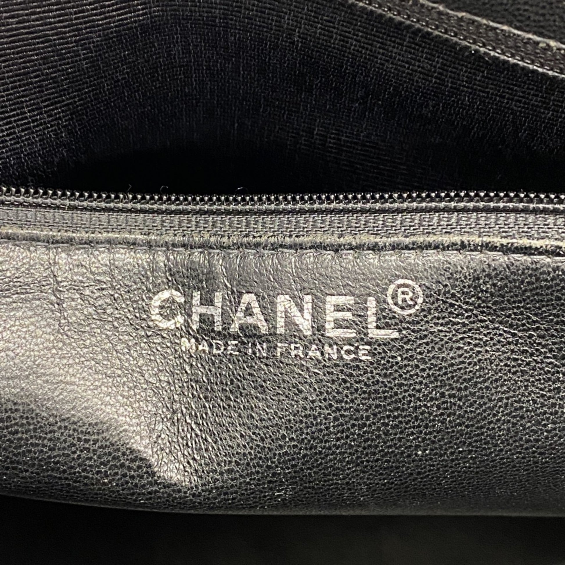Chanel Coco Mark, Black, Leather, tote