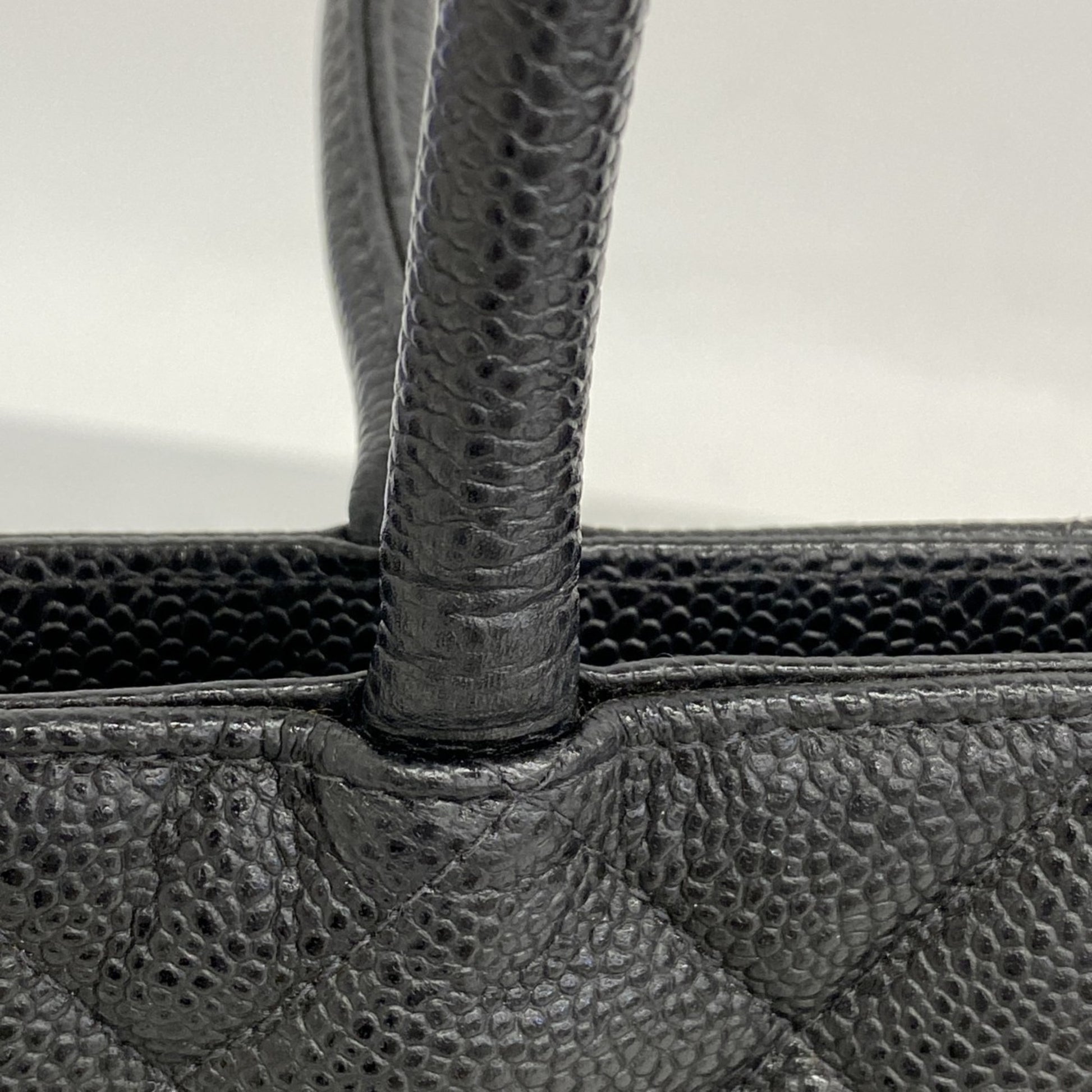Chanel Coco Mark, Black, Leather, tote