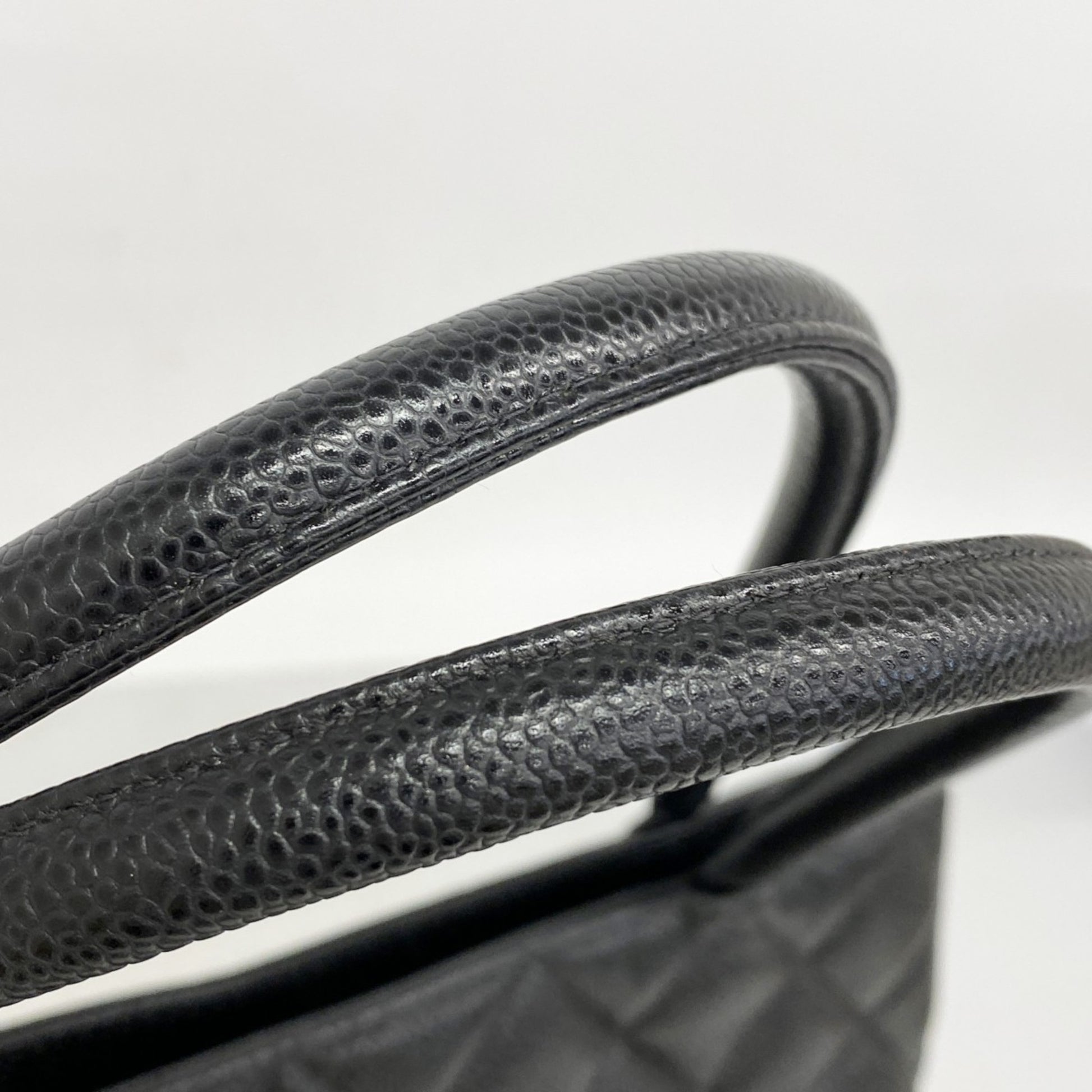 Chanel Coco Mark, Black, Leather, tote
