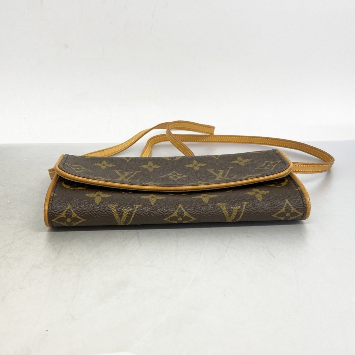 Louis Vuitton Twin, Brown, Canvas, clutch