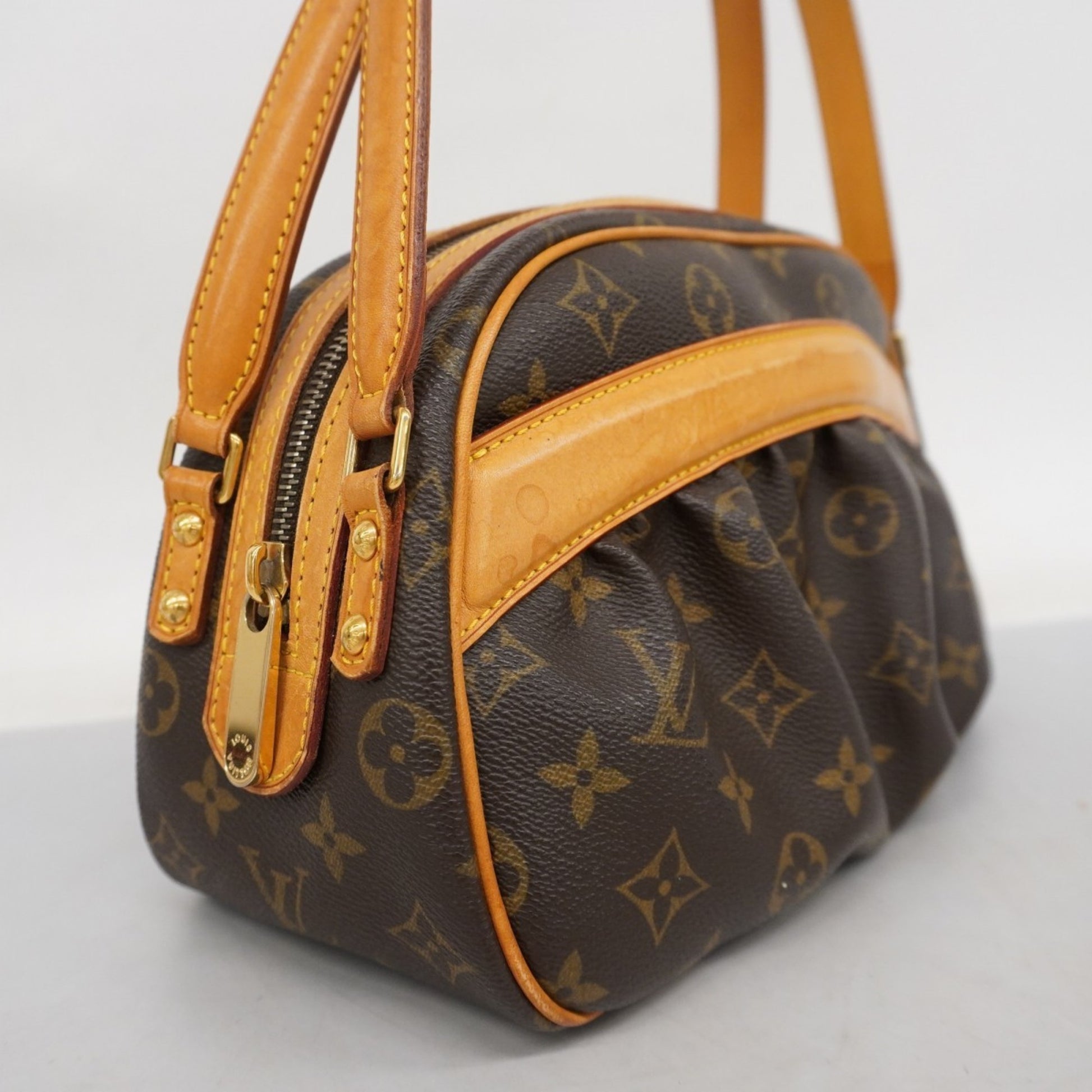 Louis Vuitton Clara, Brown, Canvas, handbag