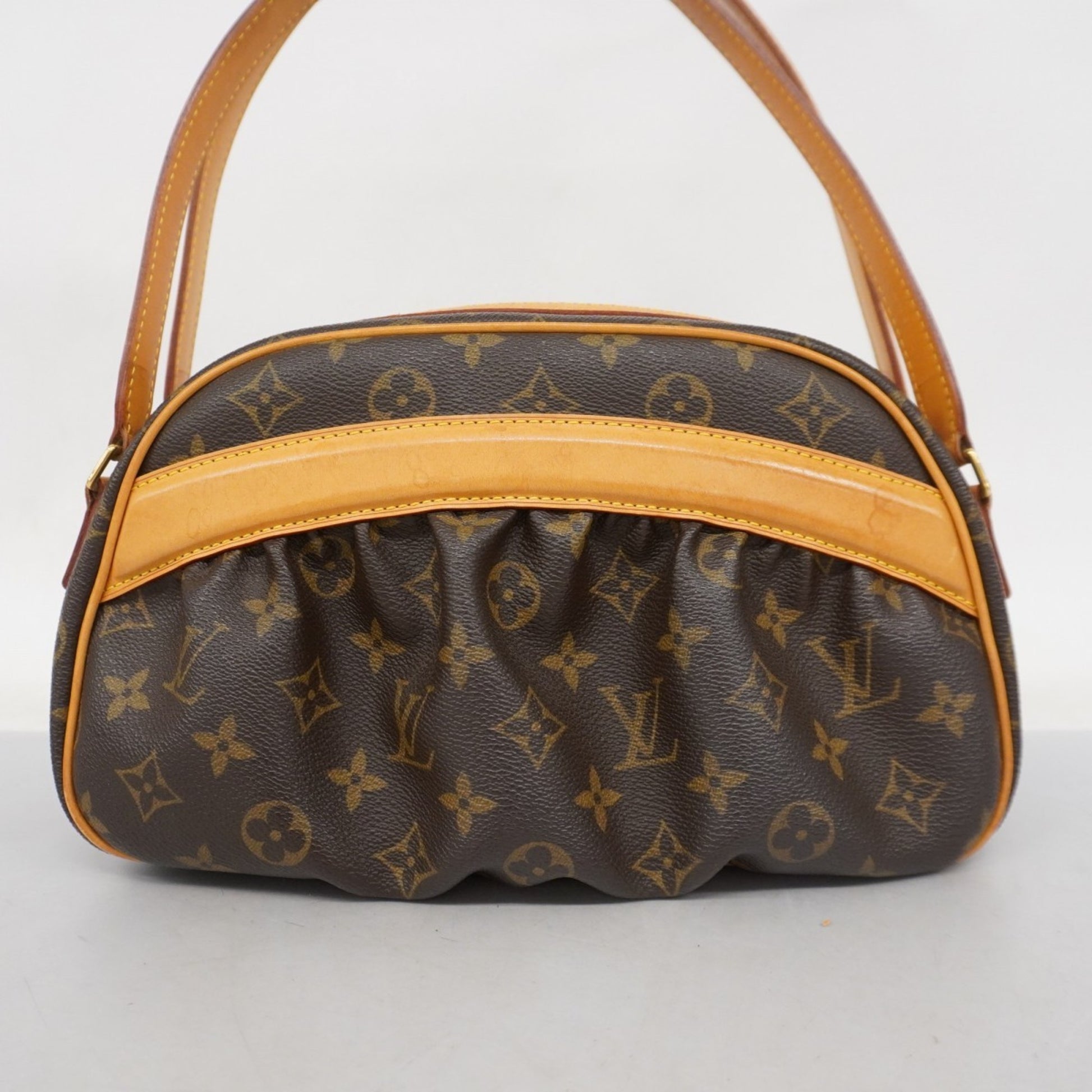 Louis Vuitton Clara, Brown, Canvas, handbag